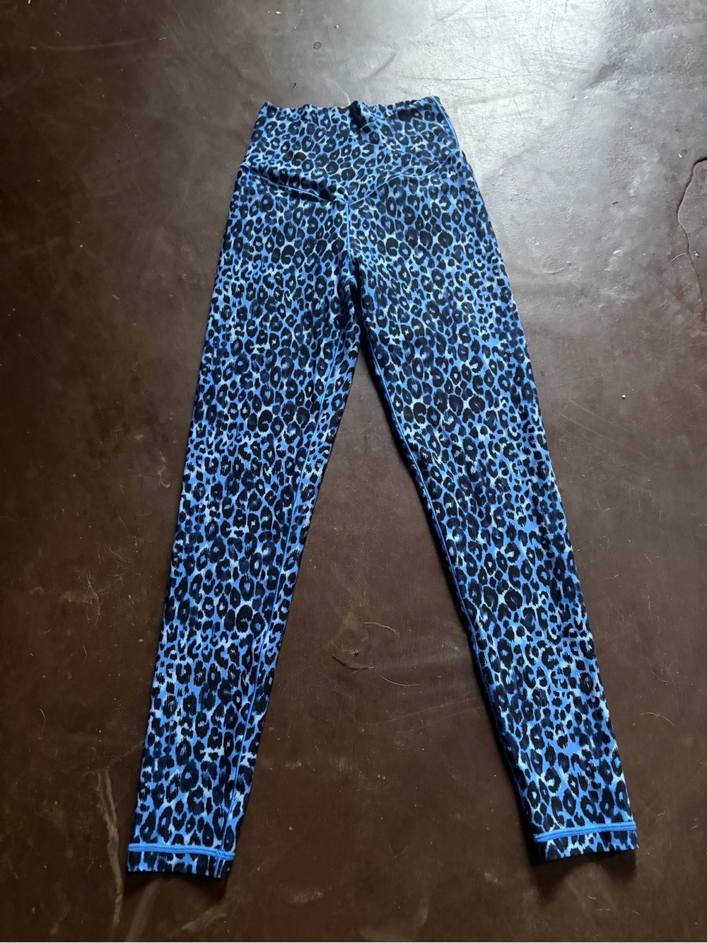 aerie Blue Leopard Print Leggings